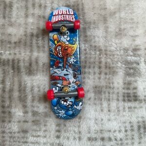 World Industries Tech Deck skateboard 96mm fingerboard rare vintage Flameboy